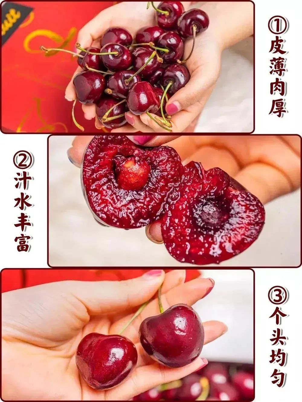 【千千生鲜 | 四川、重庆专享福利】车厘子价格“腰斩”,轻松实现车厘子自由!119元起即可抢购价值180元的智利进口车厘子5斤装!个大、饱满、香甜、爆汁~
