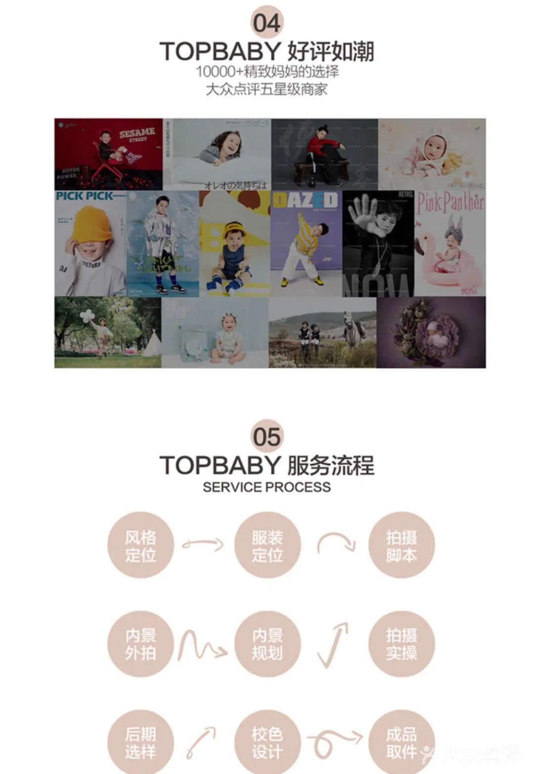 【五店适用|TOPBABY潮流童星】国潮风来袭~仅29.9元享【TOPBABY潮流童星】摄影套餐,宝宝服装2套(全店任选)、宝宝造型2组、拍摄场景6组、3对一拍摄服务、12寸折叠相册一本(入册6张)杂志级别精修底片4张...